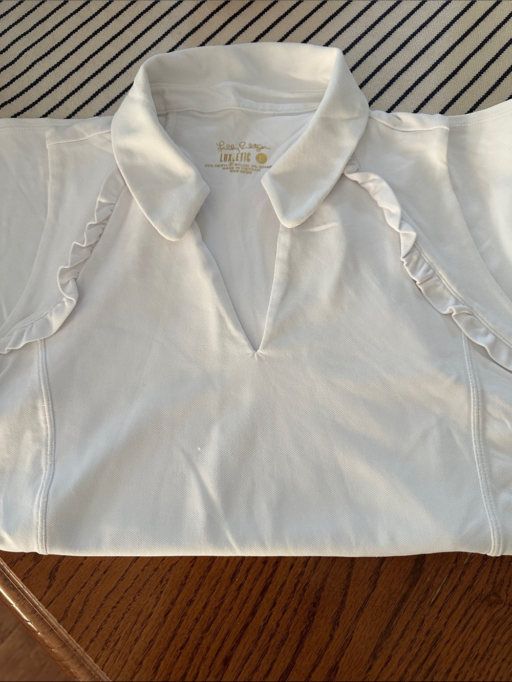 Lilly Pulitzer White Luxletic polo